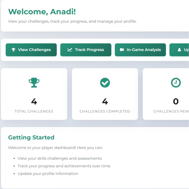 Certificate with scout feedback and star rating